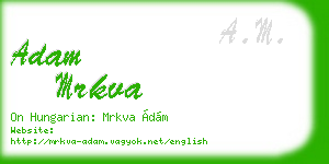 adam mrkva business card